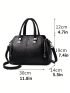 Small Tote Bag Double Handle Solid Color