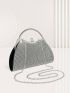 Small Glitter Evening Bag Rhinestone Decor