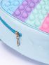 Mini Novelty Bag Cartoon Rabbit Design Colorblock PU
