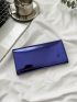 Minimalist Flap Long Wallet Fashion Black