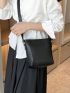 Mini Bucket Bag Letter Embossed