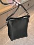 Mini Bucket Bag Letter Embossed