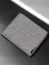 Gray Small Wallet Fold Over Canvas