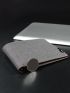 Gray Small Wallet Fold Over Canvas