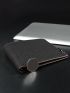 Gray Small Wallet Fold Over Canvas
