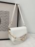 Mini Saddle Bag Solid Color Flap
