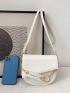 Mini Saddle Bag Solid Color Flap