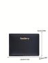 Metal Letter Decor Small Wallet Fold Over