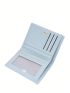 Metal Letter Decor Small Wallet Fold Over