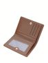 Metal Letter Decor Small Wallet Fold Over