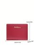 Metal Letter Decor Small Wallet Fold Over