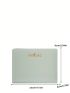 Metal Letter Decor Small Wallet Fold Over