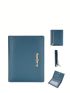 Metal Letter Decor Small Wallet Fold Over