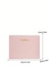 Metal Letter Decor Small Wallet Fold Over
