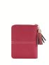 Letter Detail Small Wallet Tassel Decor
