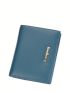 Metal Letter Decor Small Wallet Fold Over