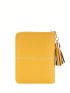 Letter Detail Small Wallet Tassel Decor