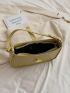 Metal Decor Hobo Bag PU