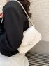Small Shoulder Bag Solid Color Flap