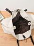 Small Shopper Bag Letter Print With Small Pouch