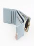 Green Small Wallet Leaf Decor Credit Card Holder For Daily