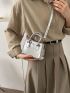 Crocodile Embossed Square Bag Mini Funky