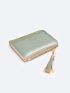 Crocodile Embossed Small Wallet Tassel Decor