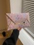 Geometric Pattern Envelope Bag Medium Flap