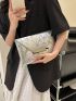 Geometric Pattern Envelope Bag Medium Flap