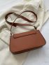Minimalist Square Bag Medium Flap Twist Lock