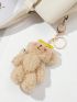 Cartoon Design Bag Charm For Bag Decoration, Cute Mini Bear Toy Keyring Pendant