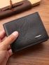 Metal Decor Small Wallet Fold Over