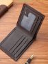 Metal Decor Small Wallet Fold Over