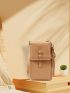 Vintage Brown Phone Wallet Zipper Around