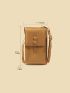 Vintage Brown Phone Wallet Zipper Around