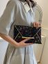 Geometric Pattern Envelope Bag Medium Flap