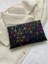 Geometric Pattern Envelope Bag Medium Flap