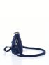 Letter Graphic Square Bag Small Zipper
