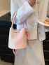 Two Tone Bucket Bag Mini With Bag Charm