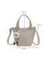 Minimalist Bucket Bag Small With Bag Charm