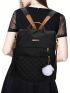 Medium Classic Backpack Quilted With Bag Charm For Daily