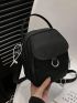 Small Square Bag Black Minimalist Top Handle For Daily
