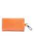 Orange Key Case Genuine Leather For Daily