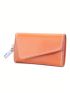 Orange Key Case Genuine Leather For Daily