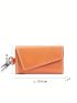 Orange Key Case Genuine Leather For Daily