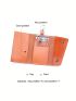 Orange Key Case Genuine Leather For Daily