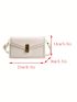Small Square Bag Black Flap For Work