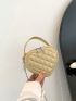 Mini Novelty Bag Quilted Heart Design Chain Zipper PU
