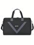 Letter Patch Detail Travel Bag Sporty