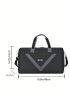Letter Patch Detail Travel Bag Sporty